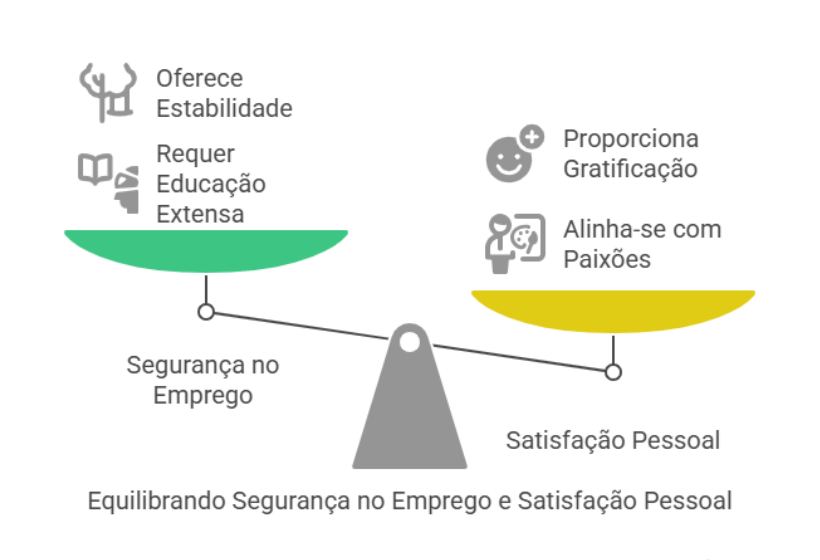 equilibrando segurança no emprego e satisfação pessoal